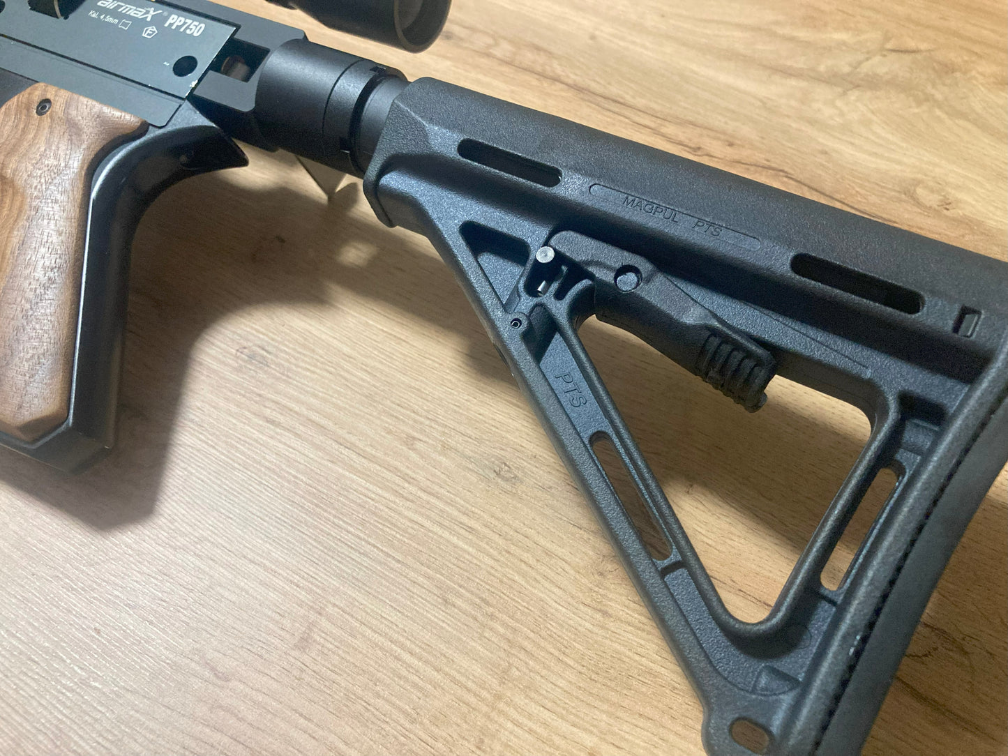 Tactical carbine mod for PP750 (Snowpeak SMK Artemis Airmax) similar to Umarex Notos