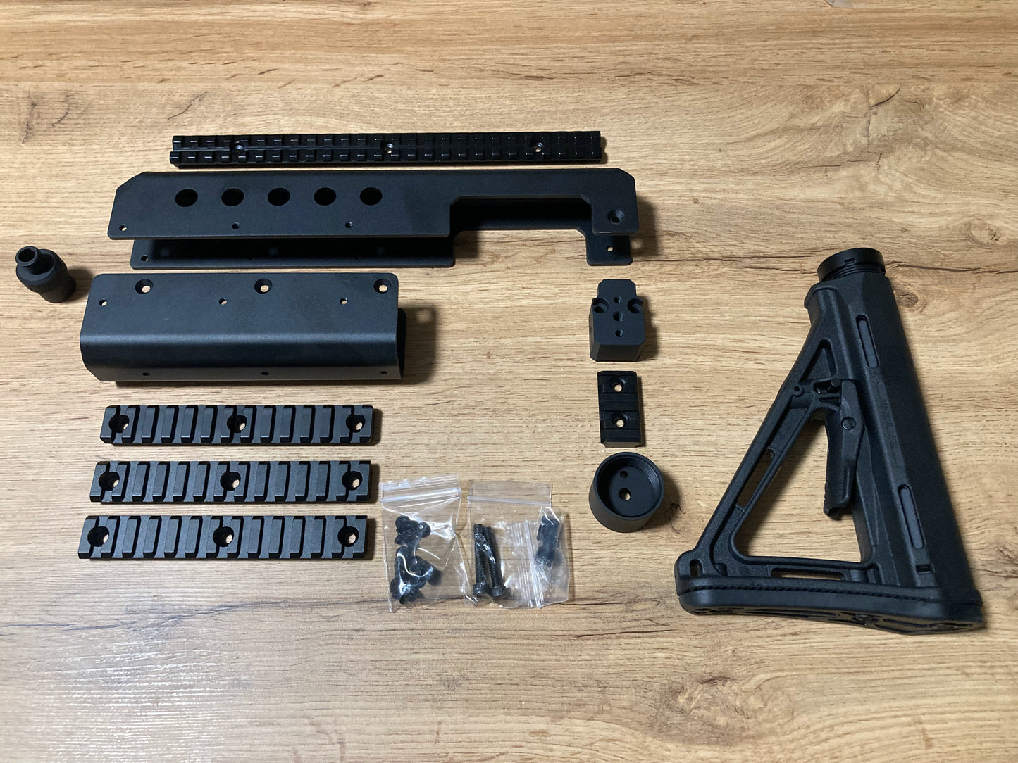 Tactical carbine bodykit for Huben GK1, aluminum chassis, NOT 3D Print!