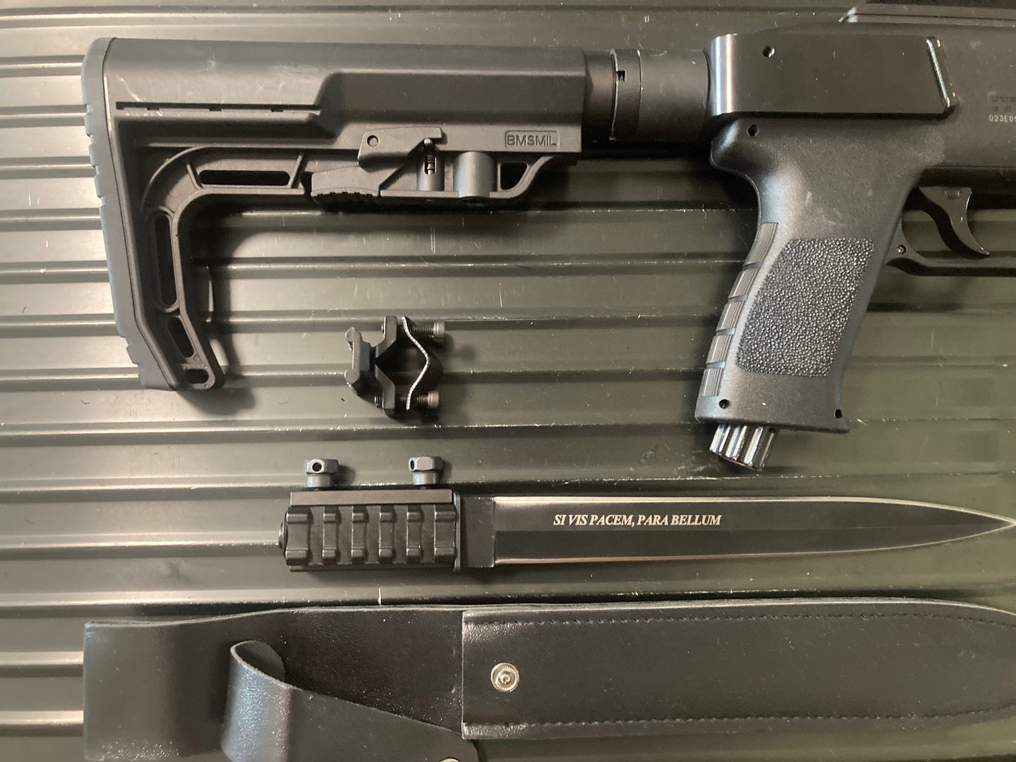 Combat Package for Umarex TB68 HDB 68 Paintball Shotgun: Stock and Steel Bayonet, easy installation, extremely robust